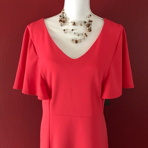 NWT: Ronni Nicole Coral dress Sz. 14W - Picture 2 of 11